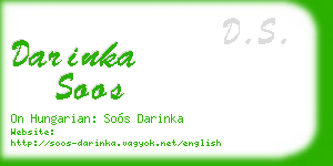 darinka soos business card