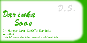 darinka soos business card